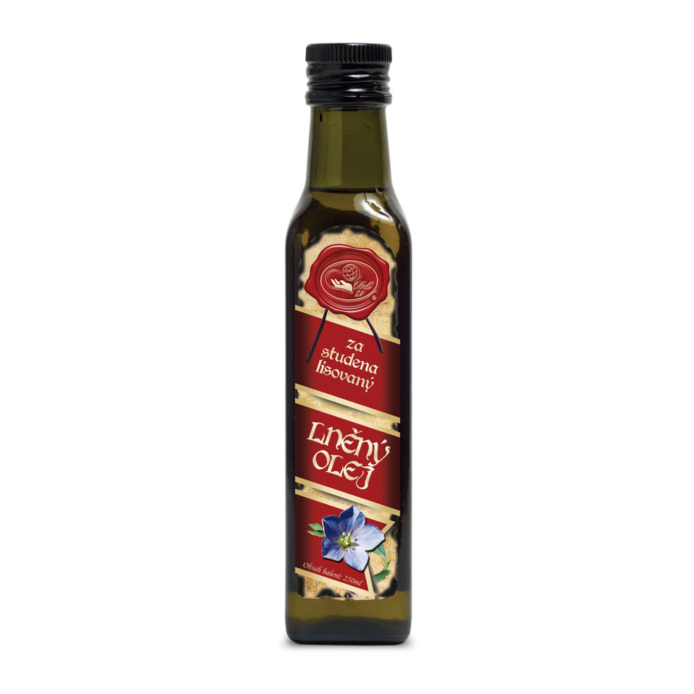LNĚNÝ OLEJ – Omega 3 nenasycené mastné kyseliny 250 ml Missiva