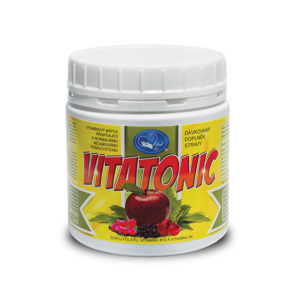 VITATONIC – vitamínový nápoj přispívající k normálnímu metabolismu homocysteinu Balení: 30ks x 10g