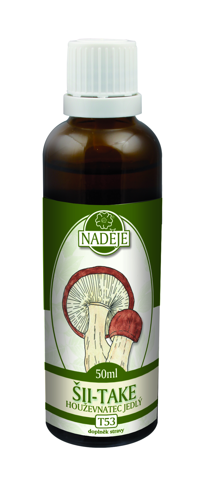Naděje T53 Šii-také Houževnatec jedlý tinktura z houby 50 ml