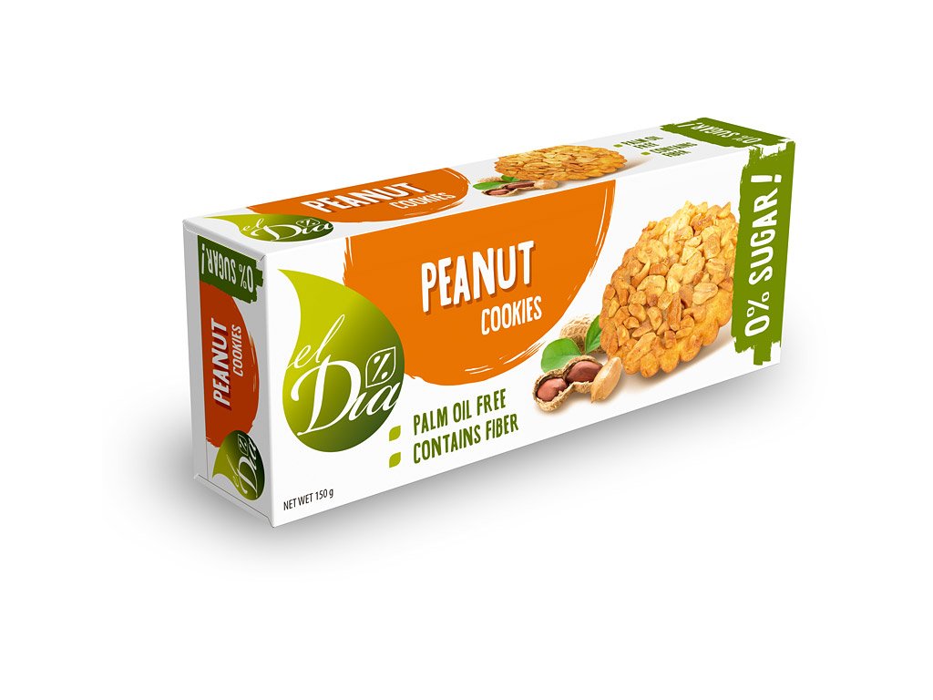 Sušenky bez cukru s arašídy 150g