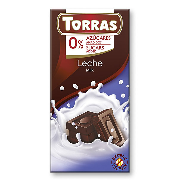 Mléčná čokoláda Torras 75g