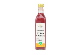 Brusinková šťáva s dužinou - Natural 500ml