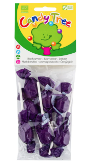 Candy Tree Lízátka s příchutí černý rybíz Bio 7 x 10 g