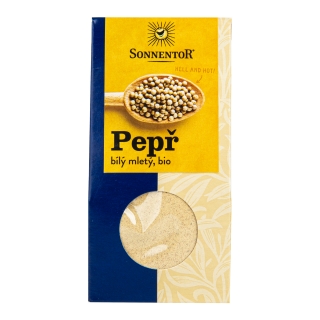 Pepř bílý mletý 35 g BIO SONNENTOR