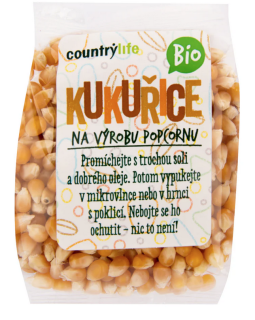 Kukuřice na výrobu popcornu 200 g BIO COUNTRY LIFE