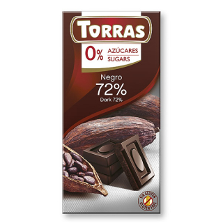 Hořká čokoláda 72% Torras