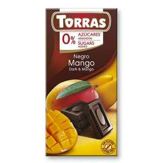 Hořká čokoláda s mangem 75 g Torras