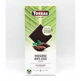 Torras Hořká čokoláda 60% se stévií 