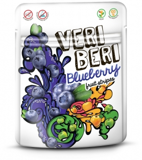 Veri Beri ovocné stripsy Borůvka 50g
