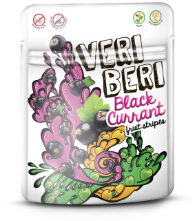 Veri Beri ovocné stripsy Černý rybíz 50g