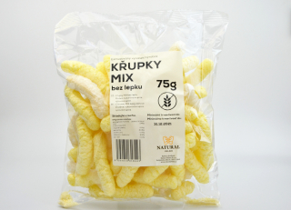 Křupky mix kukuřičné a rýžové bez lepku - Natural 75g