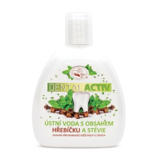 Missiva DENTAL ACTIV ústní voda s obsahem HŘEBÍČKU A STÉVIE