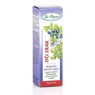 Oči – zrak, originální bylinné kapky, 50 ml