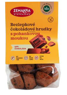 Hrudky pohankové s čokoládou bezlepkové 100 g BIO ZEMANKA
